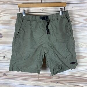 Vtg Gramicci Shorts Men Medium Green G-Shorts Climb USA Belted Outdoor Gorpcore
